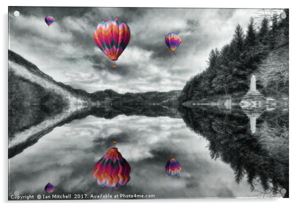 Floating Dreams  Acrylic by Ian Mitchell