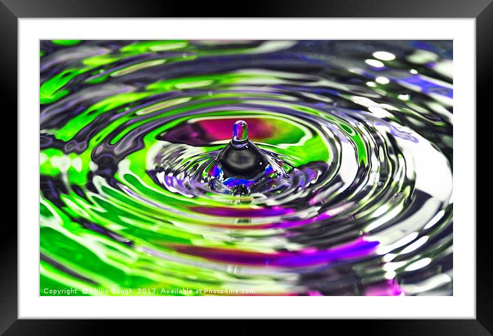 Water Movement Framed Mounted Print by Philip Gough
