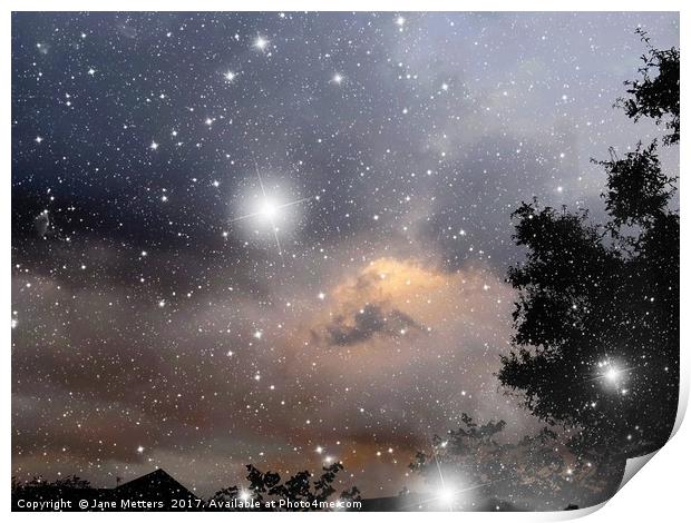      Sky at Night                           Print by Jane Metters