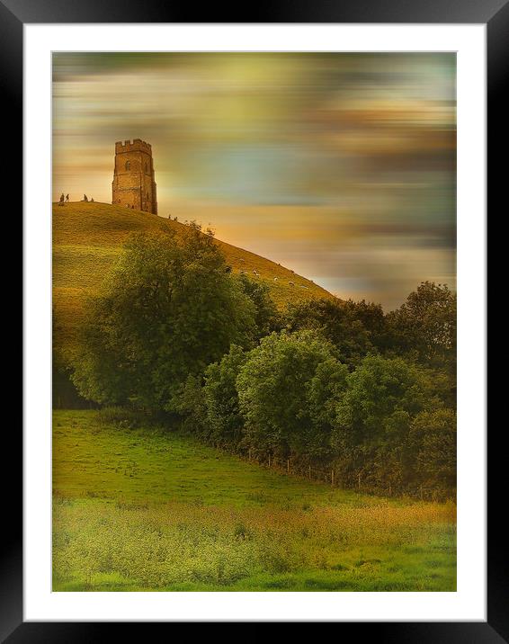 Glastonbury Tor. Framed Mounted Print by Heather Goodwin