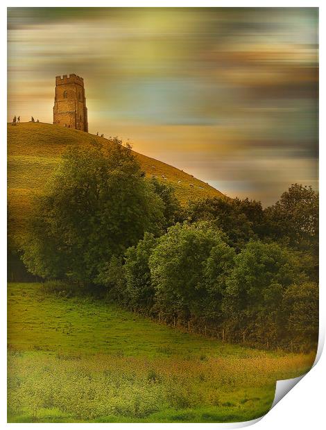 Glastonbury Tor. Print by Heather Goodwin