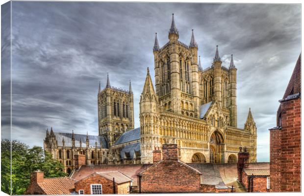 Lincoln Cathedral Canvas Print by Martin Parkinson