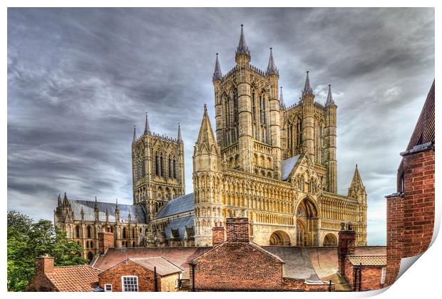 Lincoln Cathedral Print by Martin Parkinson