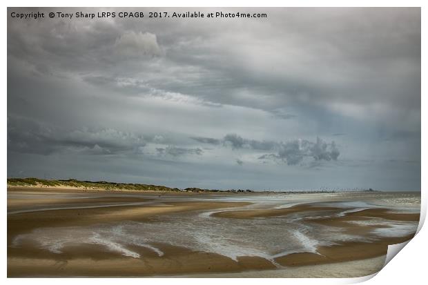 CAMBER SANDS FROM RYE HARBOUR Print by Tony Sharp LRPS CPAGB