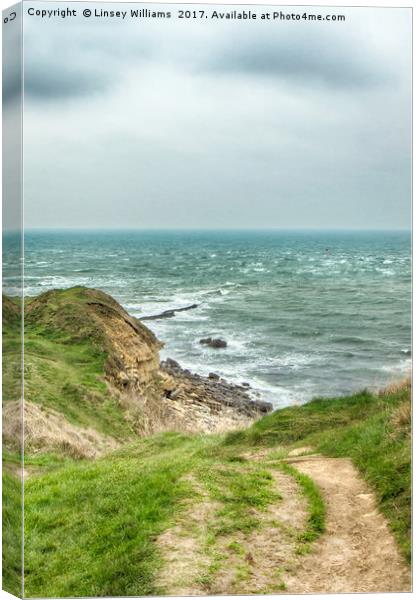 Peveril Point, Swanage, Dorset Canvas Print by Linsey Williams