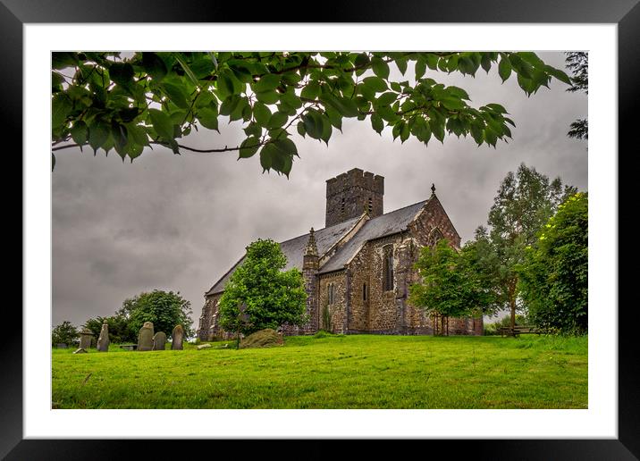 St Andrews Church, Narberth, Pembrokeshire, Wales, Framed Mounted Print by Mark Llewellyn