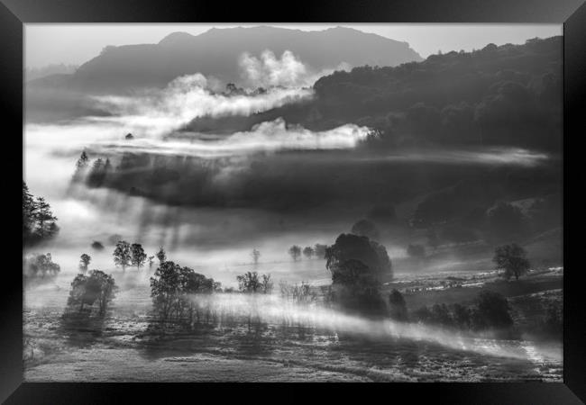 Little Shadows, Lake District  Framed Print by John Finney