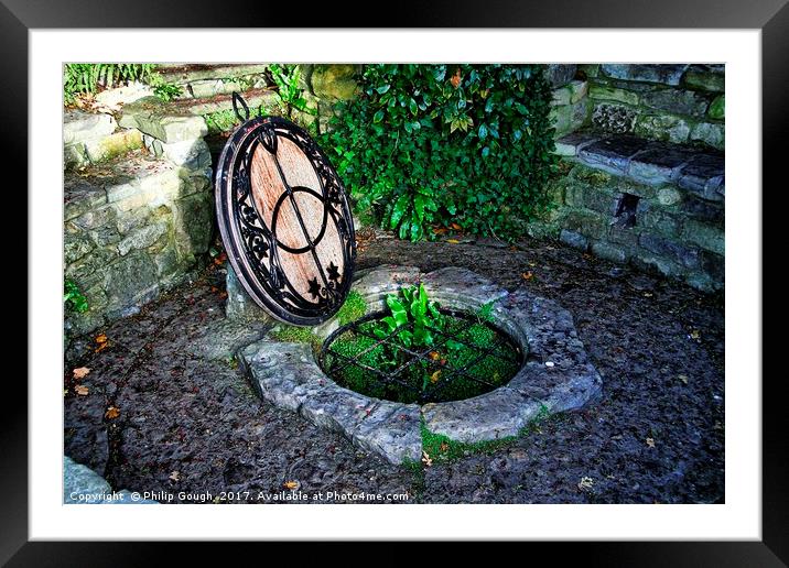 The Chalice Well Framed Mounted Print by Philip Gough