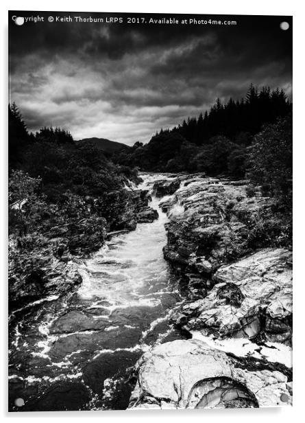 River Orchy Acrylic by Keith Thorburn EFIAP/b