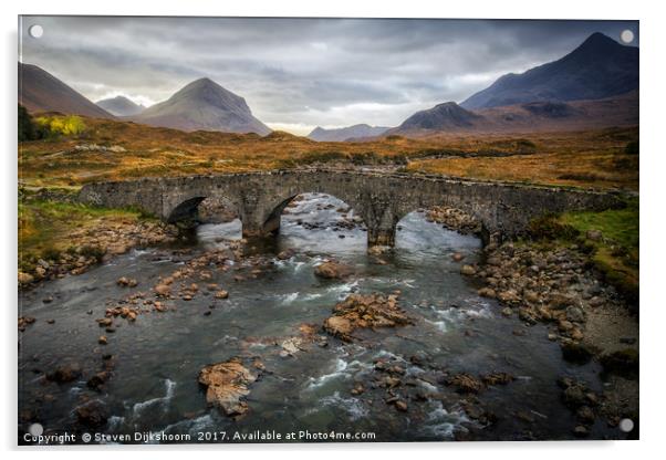 Scottish highlands Isle of Skye Acrylic by Steven Dijkshoorn