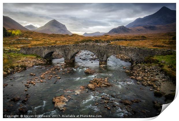 Scottish highlands Isle of Skye Print by Steven Dijkshoorn