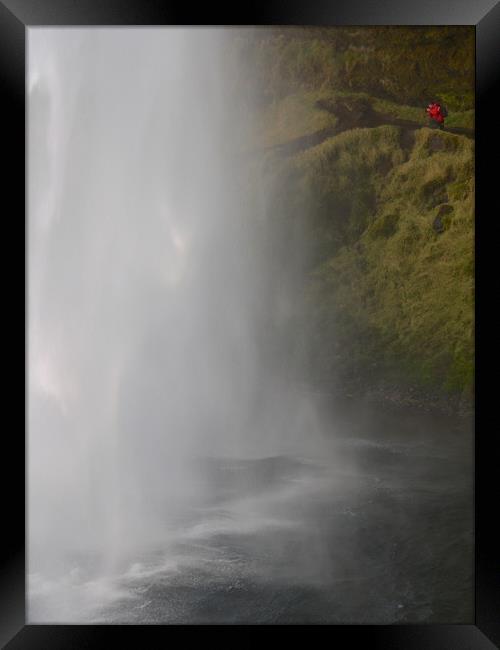 Seljalandsfoss waterfall, Iceland     Framed Print by mark humpage