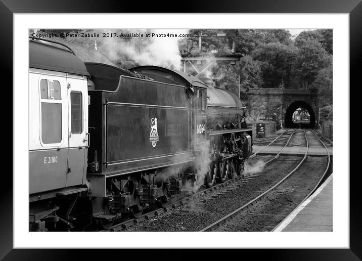 Steam at Grosmont Framed Mounted Print by Peter Zabulis