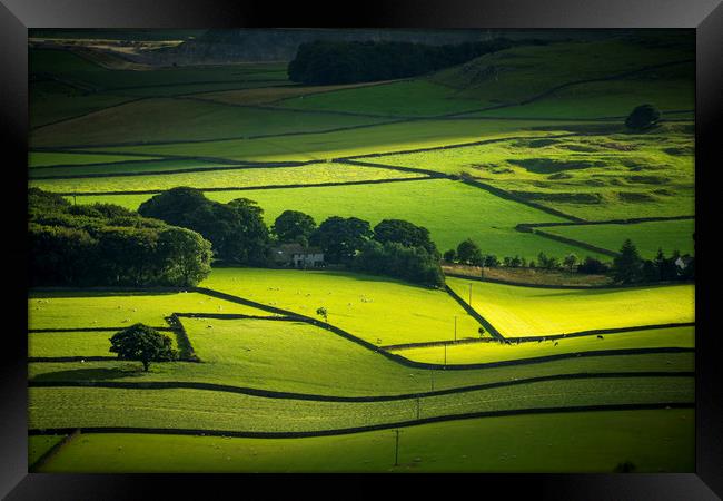 Perry Dale, Peak Forest, Dark Peak, Peak District. Framed Print by John Finney