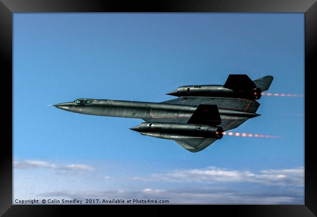Lockheed SR-71A "Blackbird" 64-17973 Framed Print by Colin Smedley