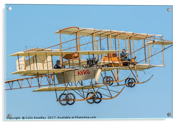 Boxkite and Roe V triplane Replicas Acrylic by Colin Smedley