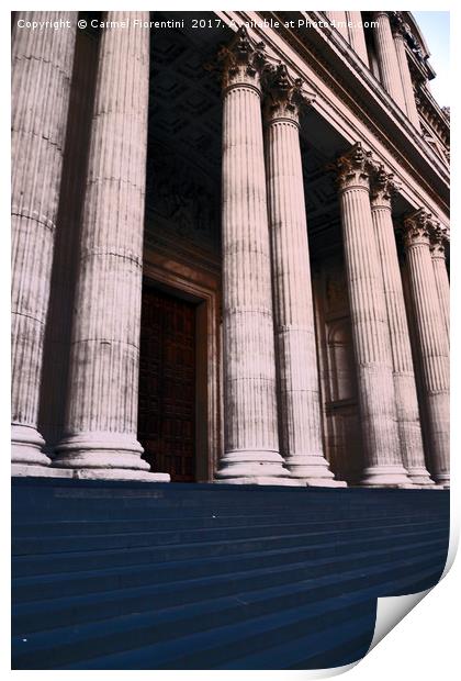 St Pauls Cathedral Print by Carmel Fiorentini