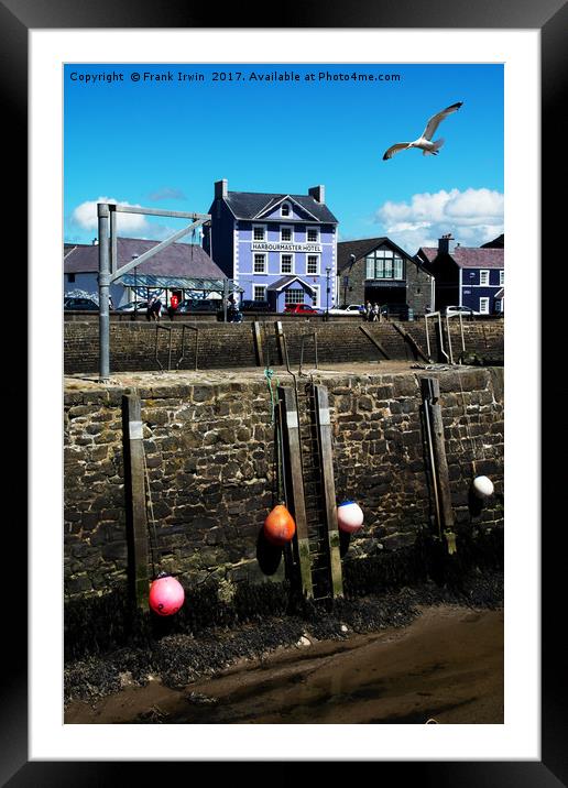 Aberaeron Harbour, Tide out! Framed Mounted Print by Frank Irwin