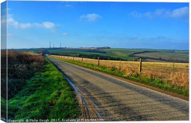 The Long Road Canvas Print by Philip Gough