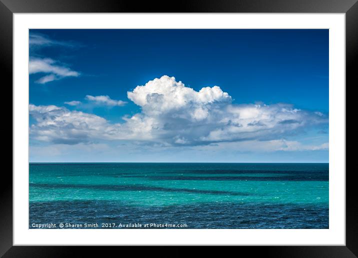 Cloud attack Framed Mounted Print by Sharon Smith