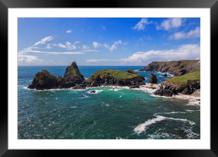 Spectacular Kynance Cove Framed Mounted Print by Jennifer Higgs
