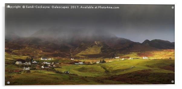 Staffin Headland, Isle Of Skye Acrylic by Sandi-Cockayne ADPS