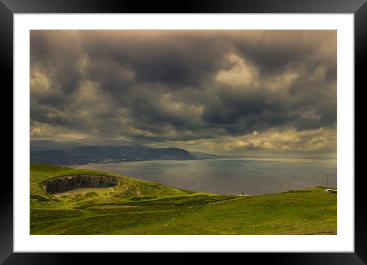 The Great Orme Framed Mounted Print by Darren Lowe