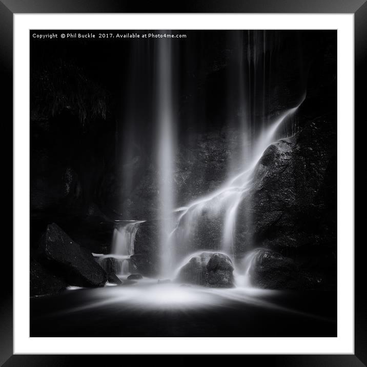 Roughting Linn Falls Framed Mounted Print by Phil Buckle