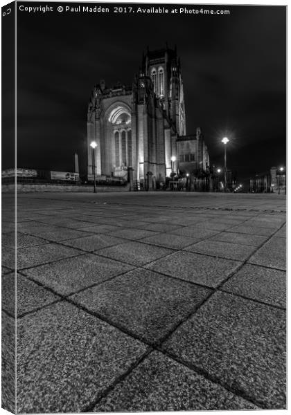Liverpool Anglican Cathedral Canvas Print by Paul Madden