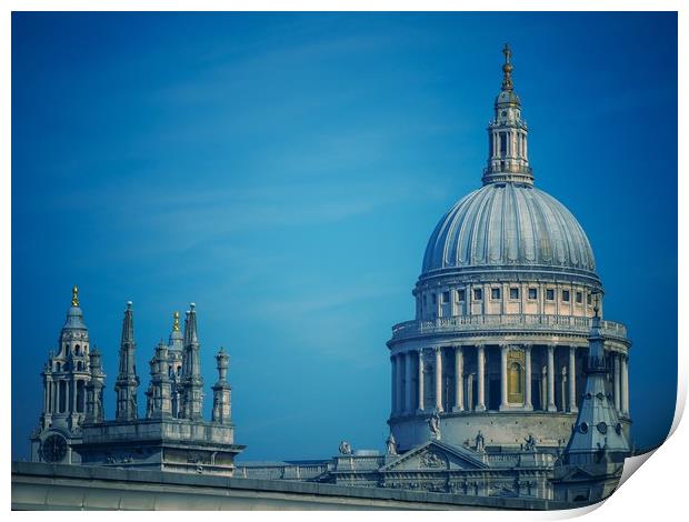 St Pauls Print by Victor Burnside