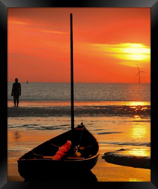 sunset Framed Print by sue davies