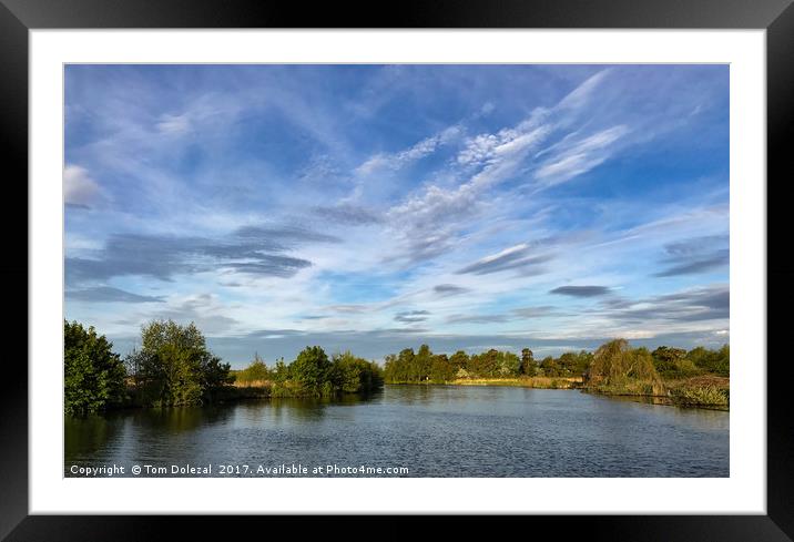 Tranquil Norfolk sky Framed Mounted Print by Tom Dolezal