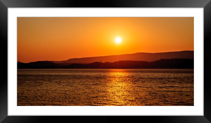 Sunset    Framed Mounted Print by Naylor's Photography