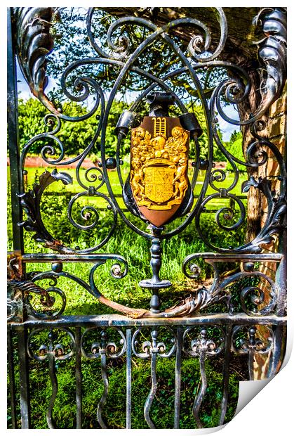Gate to the Gardens Print by Naylor's Photography