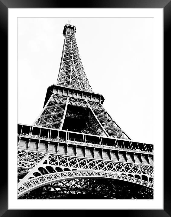 Eiffel Tower Framed Mounted Print by Elan Tanzer