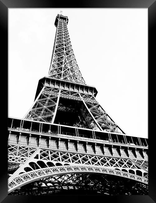 Eiffel Tower Framed Print by Elan Tanzer