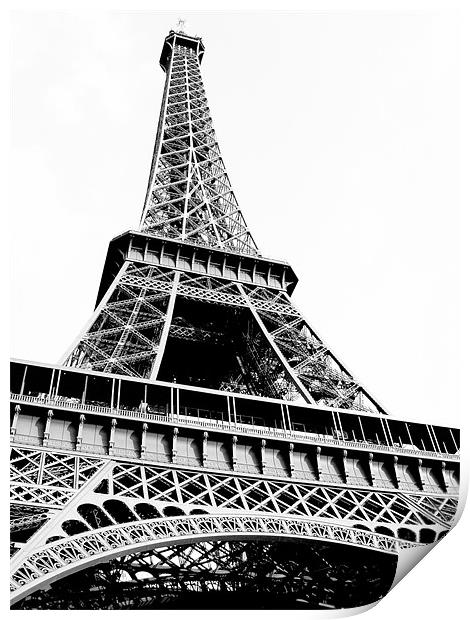 Eiffel Tower Print by Elan Tanzer