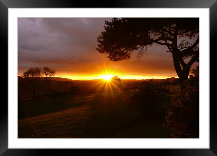   Lakeland Sunset                              Framed Mounted Print by John Iddles