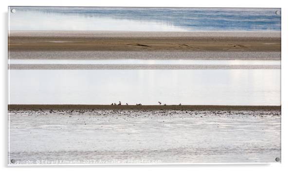 River Severn Low Tide Acrylic by Edward Kilmartin