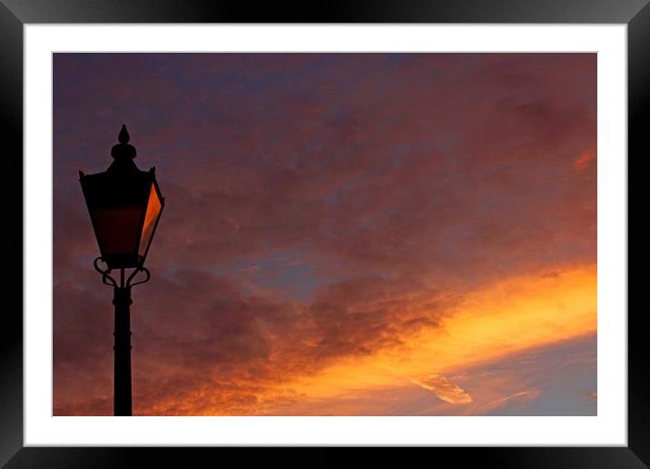 Lighting up the lamp Framed Mounted Print by HELEN PARKER