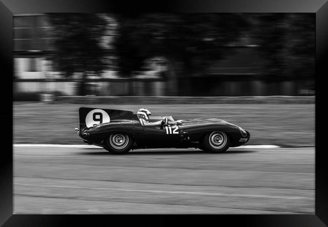 Jaguar D Type at Flywheel Festival Framed Print by Oxon Images