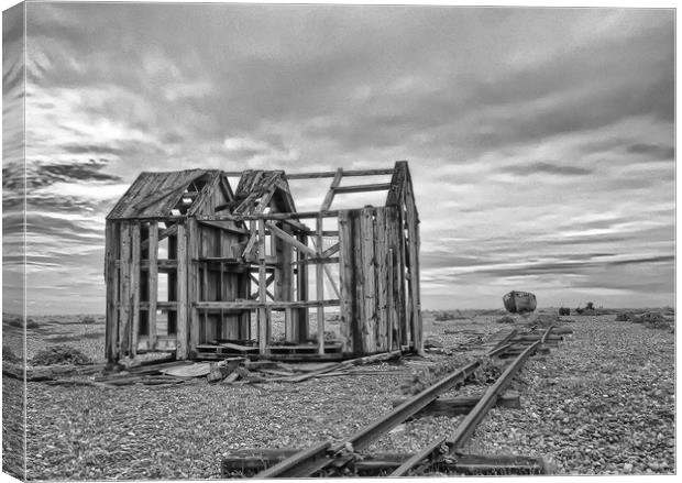 Dungeness Decay kent Canvas Print by Clive Eariss