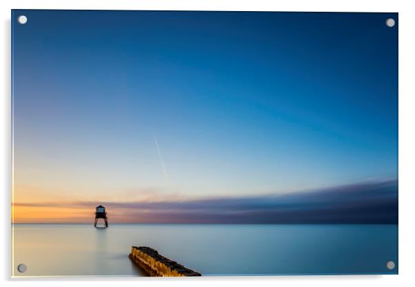 Dovercourt Low Lighthouse  Acrylic by Mark Hawkes