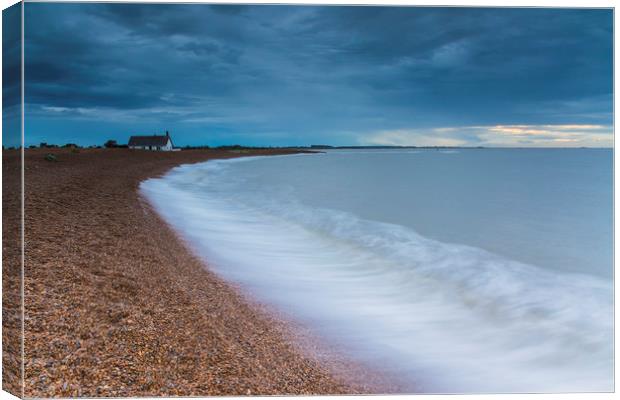 Shingle Street Clouds Canvas Print by Mark Hawkes