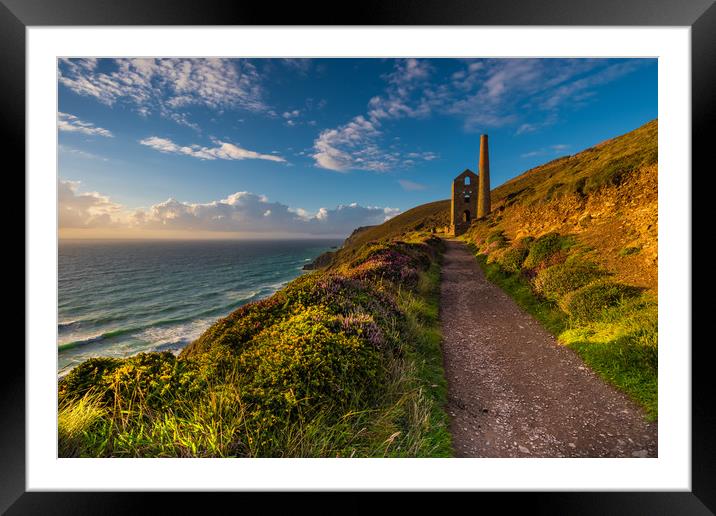 Wheal Coates, St Agnes, Cornwall UK Framed Mounted Print by Michael Brookes