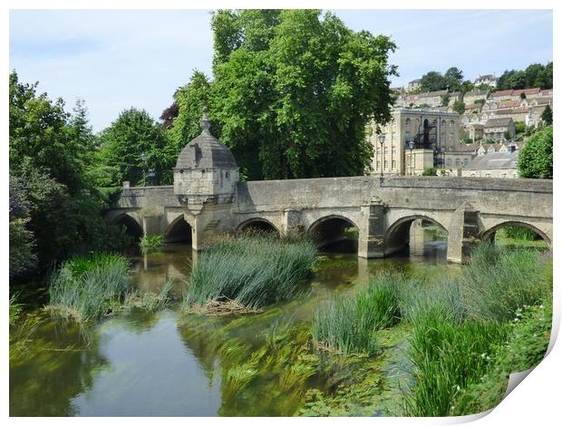 Town Bridge, Bradford on Avon Print by Paul Trembling