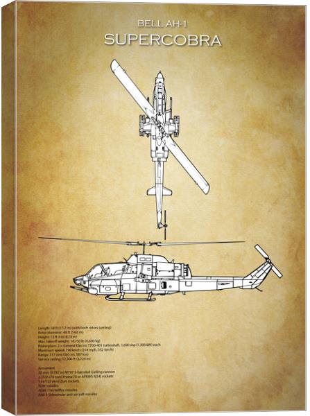 AH-1 SuperCobra Canvas Print by J Biggadike