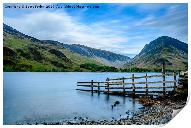 Lake Buttermere Print by Scott Taylor