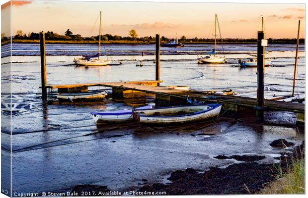 Nautical Serenity at Heybridge Basin Canvas Print by Steven Dale