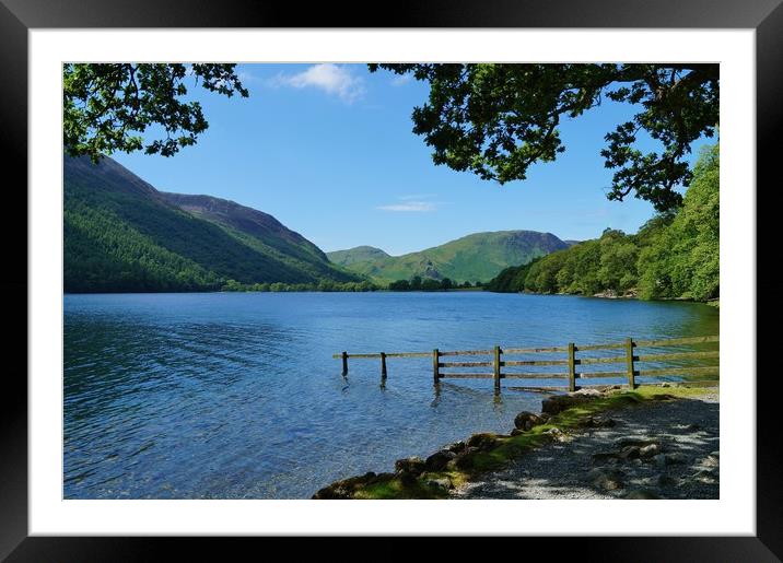 A Calm Day on Buttermere                          Framed Mounted Print by John Iddles